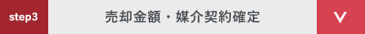 step3 売却金額・媒介契約確定