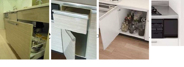 スライド収納+開き収納